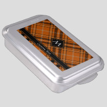 Halloween Orange Tartan Cake Pan