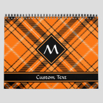 Halloween Orange Tartan Calendar