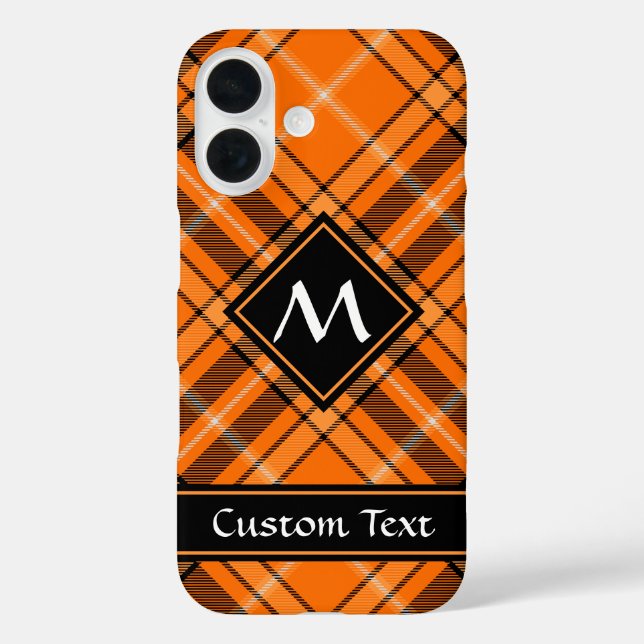 Halloween Orange Tartan Case-Mate iPhone Case (Back)