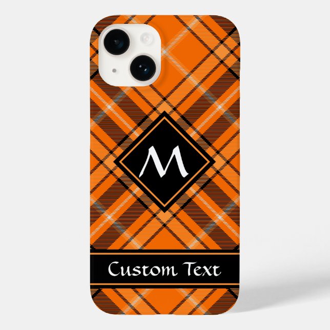 Halloween Orange Tartan Case-Mate iPhone Case (Back)