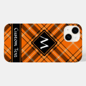 Halloween Orange Tartan Case-Mate iPhone Case (Back (Horizontal))