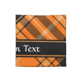 Halloween Orange Tartan Cloth Napkin (Quarter Fold)