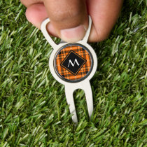 Halloween Orange Tartan Divot Tool