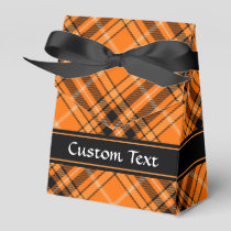 Halloween Orange Tartan Favor Boxes