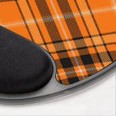 Halloween Orange Tartan Gel Mouse Pad (Right Side)
