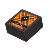Halloween Orange Tartan Gift Box (Side)