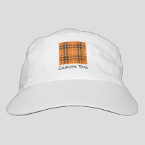Halloween Orange Tartan Hat