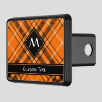 Halloween Orange Tartan Hitch Cover