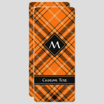 Halloween Orange Tartan Invitation