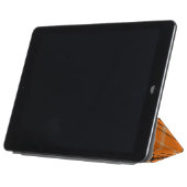 Halloween Orange Tartan iPad Air Cover (Folded)