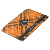 Halloween Orange Tartan iPad Air Cover (Side)