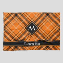 Halloween Orange Tartan Kitchen Towel