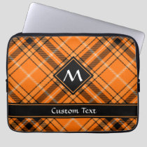 Halloween Orange Tartan Laptop Sleeve