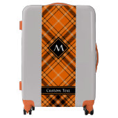 Halloween Orange Tartan Luggage (Front)