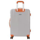 Halloween Orange Tartan Luggage (Back)