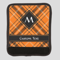 Halloween Orange Tartan Luggage Handle Wrap