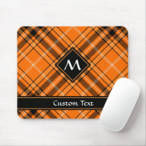 Halloween Orange Tartan Mouse Pad