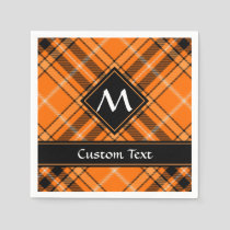 Halloween Orange Tartan Napkins