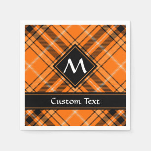 Halloween Orange Tartan Napkins
