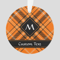 Halloween Orange Tartan Ornament