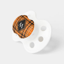 Halloween Orange Tartan Pacifier