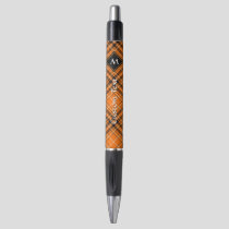Halloween Orange Tartan Pen