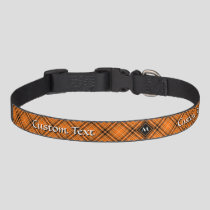 Halloween Orange Tartan Pet Collar