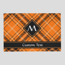 Halloween Orange Tartan Placemat