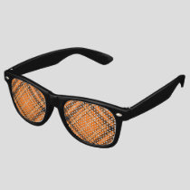 Halloween Orange Tartan Retro Sunglasses