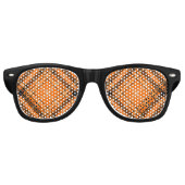 Halloween Orange Tartan Retro Sunglasses (Front)