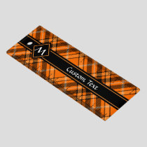 Halloween Orange Tartan Ruler