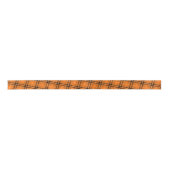 Halloween Orange Tartan Satin Ribbon (Front)