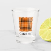 Halloween Orange Tartan Shot Glass