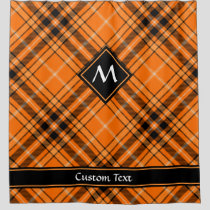 Halloween Orange Tartan Shower Curtain