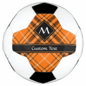 Halloween Orange Tartan Soccer Ball (Front)