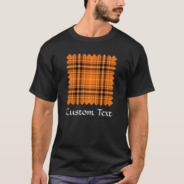 Halloween Orange Tartan T-Shirt (Front)