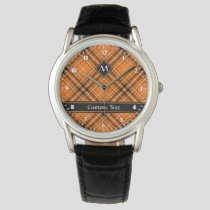 Halloween Orange Tartan Watch