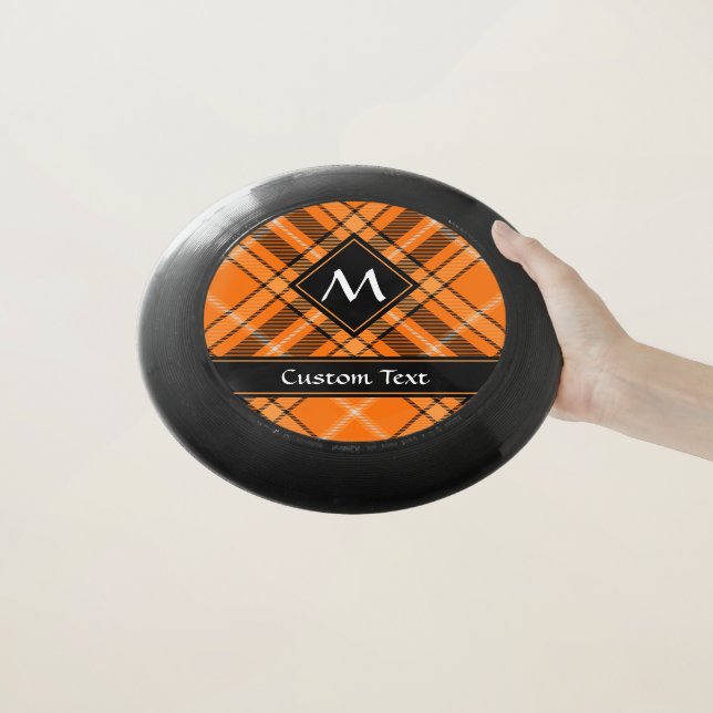 Halloween Orange Tartan Wham-O Frisbee (In Hand)