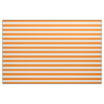 Halloween Orange White Stripes Pattern Modern Chic Fabric