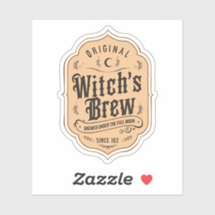 Halloween Original Witch's Brew Magic Potion Sticker