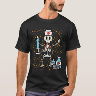 Halloween Orthopedic Nurse Skeleton Scrub Top Cost