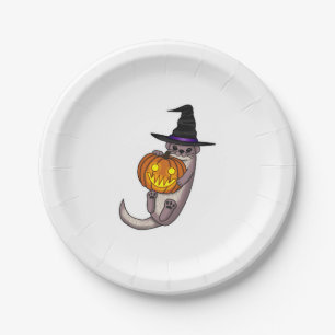 Halloween Otter Paper Plates