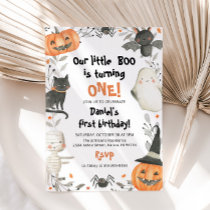 Halloween Our Little Boo Birthday Party Invitation