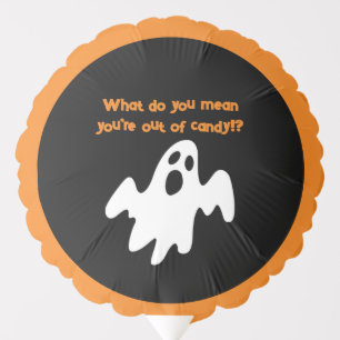 Halloween Out of Candy Funny Ghost Balloon