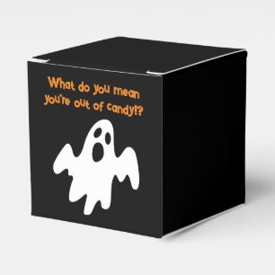Halloween Out of Candy Funny Ghost Favor Boxes