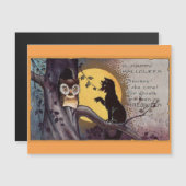 Halloween Owl and Cat Magnet (Front/Back)