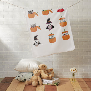 Halloween Owl Babby Blanket
