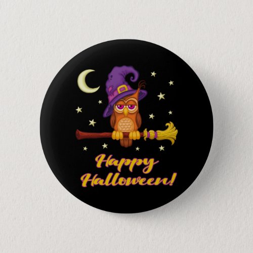 Halloween Owl  Button