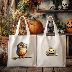 Halloween Owl Grocery Bag
