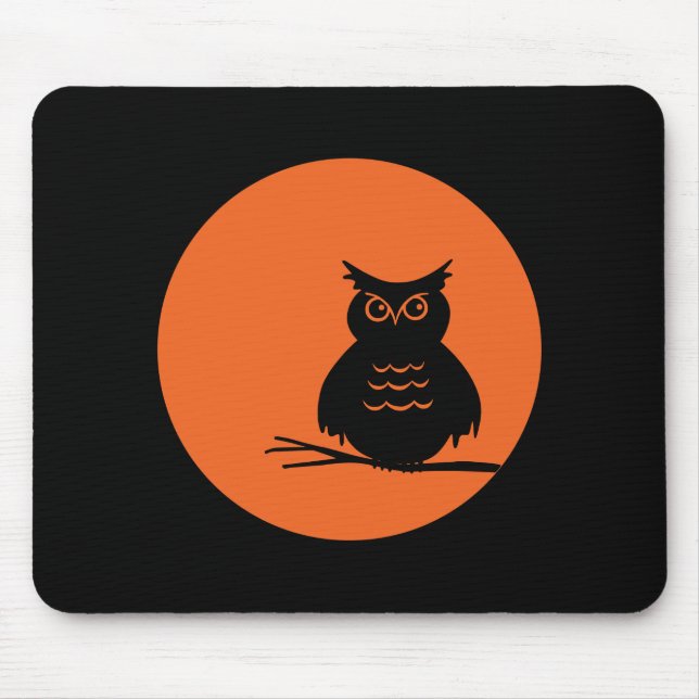 Halloween Owl Mouse Pad (Front)